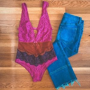 Free People Not Yours Lace Bodysuit